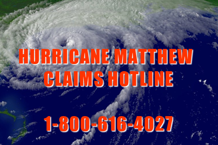 Hurricane Matthew Damage Claim